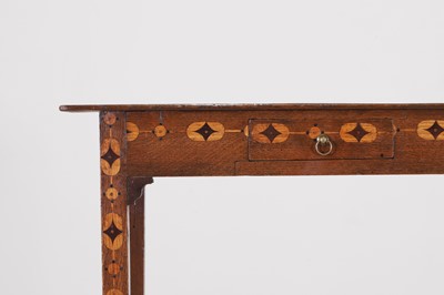 Lot 195 - A George III oak side table