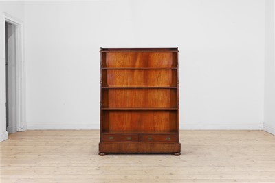 Lot 191 - A mahogany waterfall bookcase