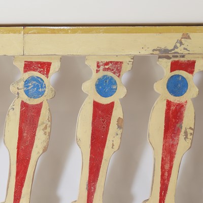 Lot 189 - Three sections of painted balustrade