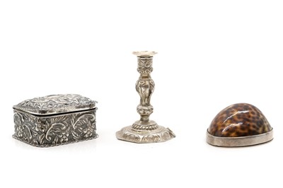 Lot 54 - A Victorian silver pill box