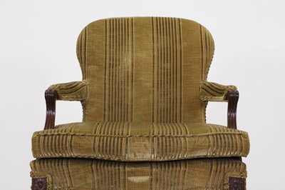 Lot 432 - A set of eight George III mahogany armchairs