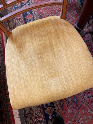 Lot 454 - A set of four Victorian Aesthetic period satinwood side chairs by Howard & Sons