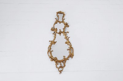 Lot 416 - A Chippendale period carved and giltwood mirror