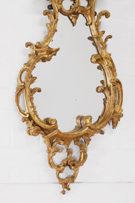 Lot 416 - A Chippendale period carved and giltwood mirror