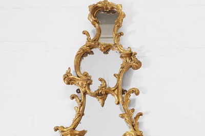 Lot 416 - A Chippendale period carved and giltwood mirror