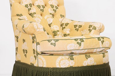 Lot 399 - A Victorian-style armchair by Colefax & Fowler