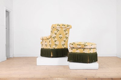Lot 399 - A Victorian-style armchair by Colefax & Fowler