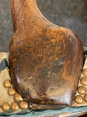 Lot 392 - A George I walnut shepherd's crook armchair