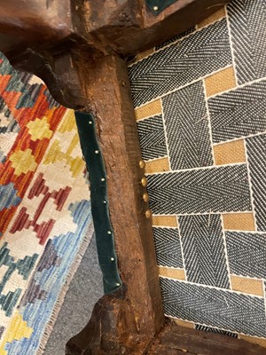 Lot 392 - A George I walnut shepherd's crook armchair