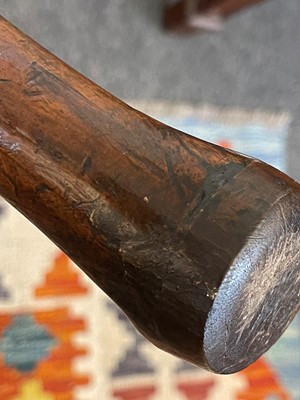 Lot 392 - A George I walnut shepherd's crook armchair