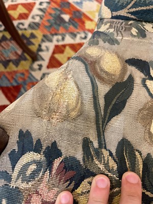 Lot 392 - A George I walnut shepherd's crook armchair