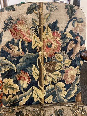 Lot 392 - A George I walnut shepherd's crook armchair