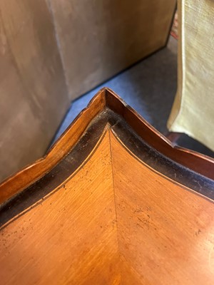 Lot 427 - A George III satinwood, sycamore and amaranth kettle stand