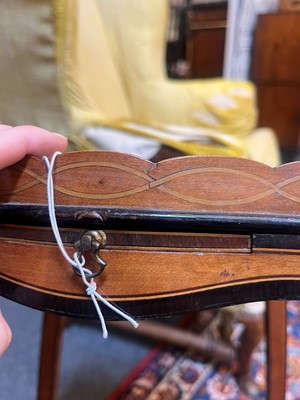 Lot 427 - A George III satinwood, sycamore and amaranth kettle stand