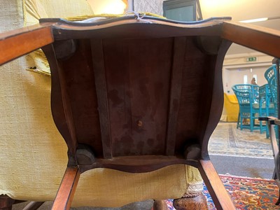 Lot 427 - A George III satinwood, sycamore and amaranth kettle stand