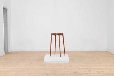 Lot 427 - A George III satinwood, sycamore and amaranth kettle stand