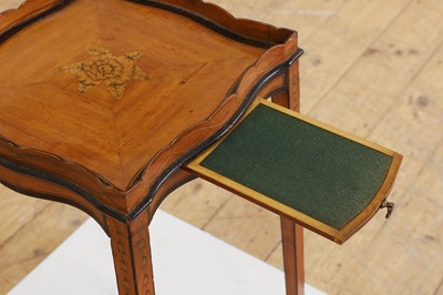 Lot 427 - A George III satinwood, sycamore and amaranth kettle stand