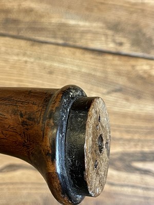 Lot 438 - A George I walnut shepherd's crook armchair