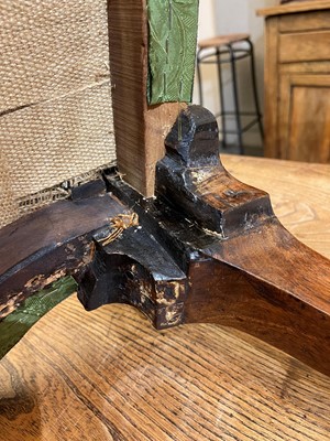 Lot 438 - A George I walnut shepherd's crook armchair