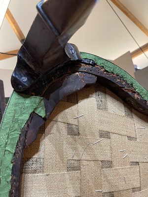 Lot 438 - A George I walnut shepherd's crook armchair