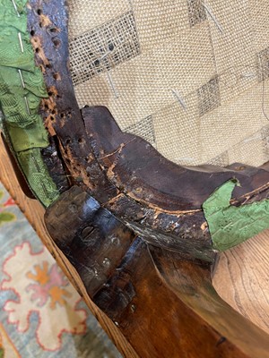 Lot 438 - A George I walnut shepherd's crook armchair