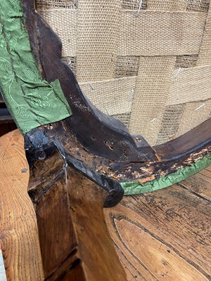 Lot 438 - A George I walnut shepherd's crook armchair