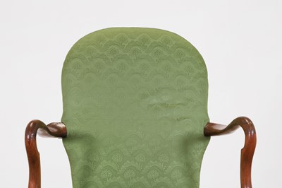 Lot 438 - A George I walnut shepherd's crook armchair