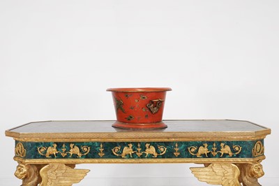 Lot 456 - A toleware wine cooler