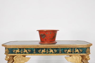 Lot 456 - A toleware wine cooler