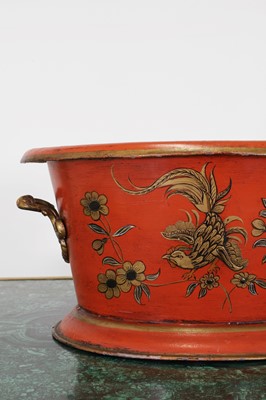 Lot 456 - A toleware wine cooler