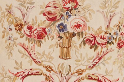 Lot 411 - A collection of five Aubusson and Beauvais tapestry cushions