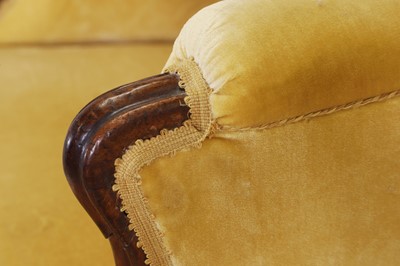 Lot 444 - A George III mahogany wing armchair