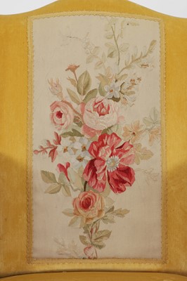 Lot 444 - A George III mahogany wing armchair