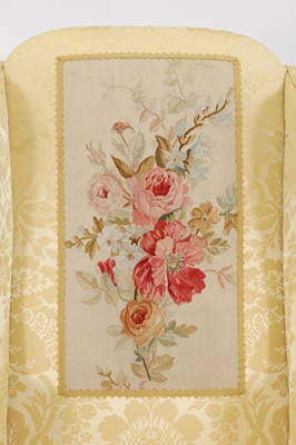 Lot 448 - A George I walnut and beech wing armchair