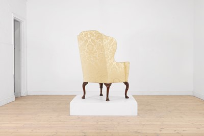 Lot 448 - A George I walnut and beech wing armchair