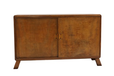 Lot 373 - An Art Deco mahogany and walnut cabinet