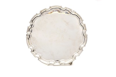 Lot 14 - A silver salver