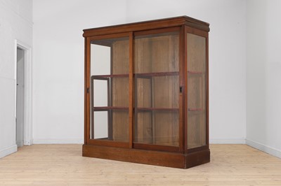 Lot 328 - A large oak outfitters' display case