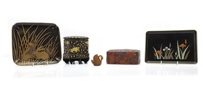 Lot 128 - A Chinese cinnabar lacquer box