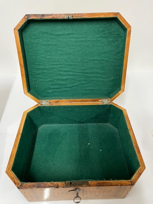 Lot 421 - A George III inlaid satinwood workbox