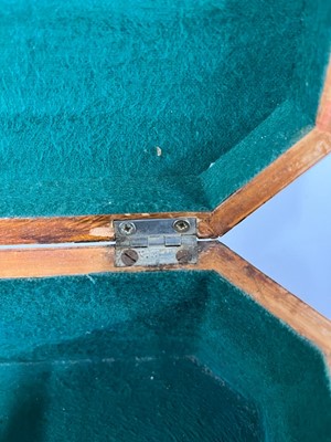 Lot 421 - A George III inlaid satinwood workbox