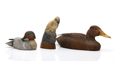 Lot 200 - Two carved wood decoy ducks