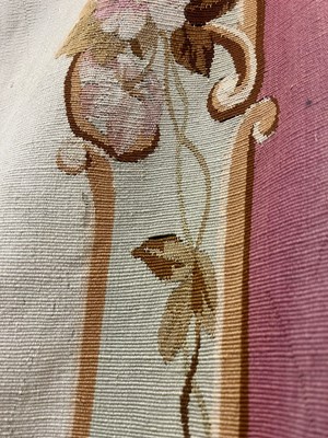 Lot 403 - A pair of Aubusson tapestry wall hangings