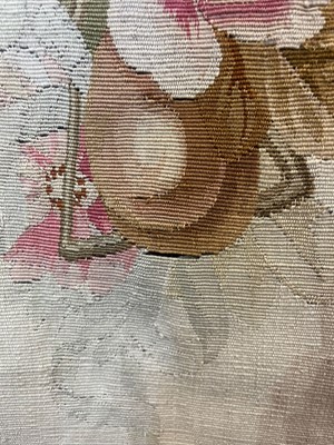 Lot 403 - A pair of Aubusson tapestry wall hangings