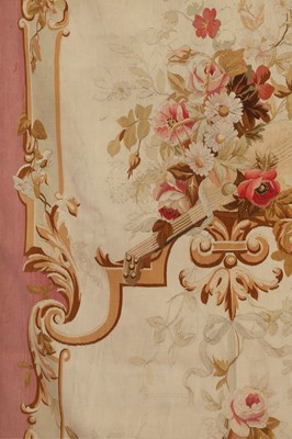 Lot 403 - A pair of Aubusson tapestry wall hangings