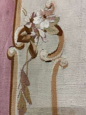 Lot 403 - A pair of Aubusson tapestry wall hangings