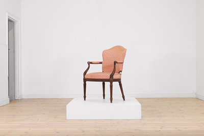 Lot 430 - A George III mahogany open armchair