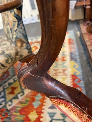 Lot 430 - A George III mahogany open armchair