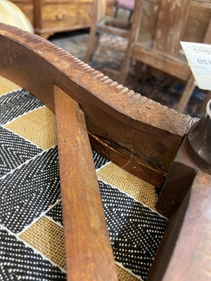 Lot 430 - A George III mahogany open armchair