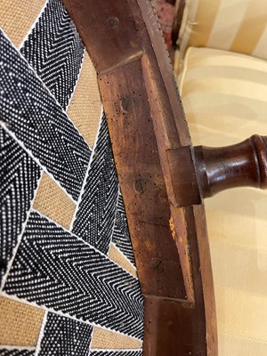 Lot 430 - A George III mahogany open armchair